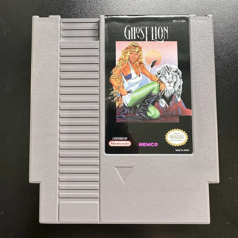 Ghost Lion (NES Nintendo) CIB Partially Shrink Wrapped 95% Sealed Near Mint Cond